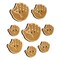 Baseball Glove Mitt Wood Buttons for Sewing Knitting Crochet DIY Craft